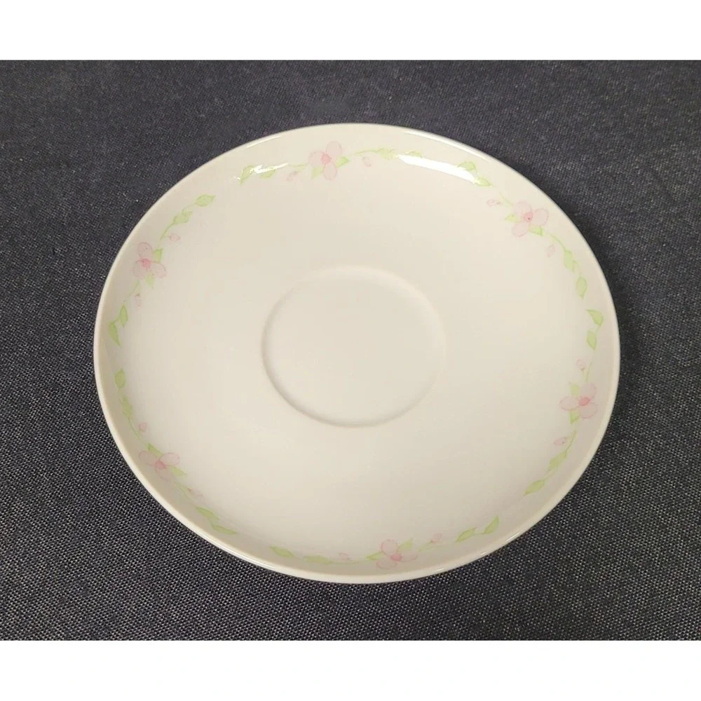Enesco Precious Moments Tea Cup/Saucer Thank You God For Grandma (1984)
